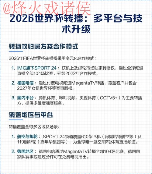 2026世界杯直播热门平台推荐